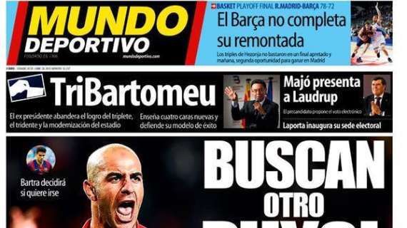 Portada Mundo Deportivo: Buscan otro Puyol