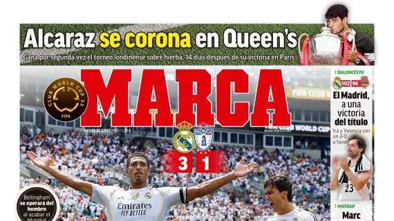 "Esto ya es otra cosa" aplaude Marca en portada