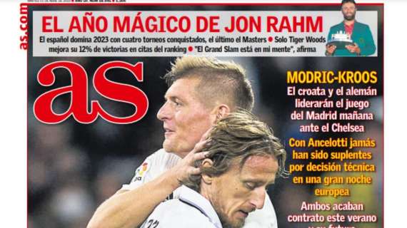 PORTADA | AS, con Modric y Kroos: "El motor de la Champions"