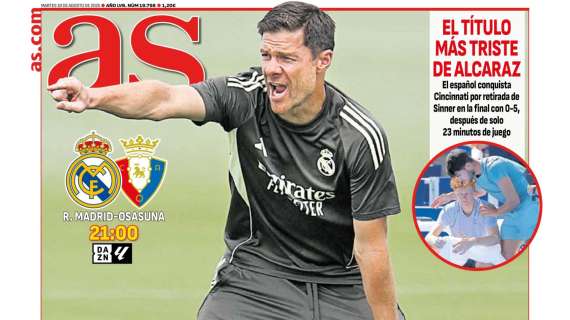 "Estreno en el Bernabéu" anuncia el diario AS en su portada