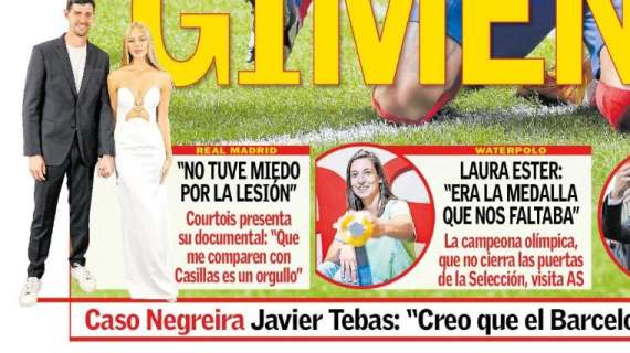 PORTADA | AS, Courtois: "No tuve miedo por la lesión"