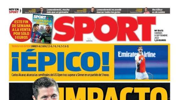 PORTADA | Sport: "Impacto Lewandowski"