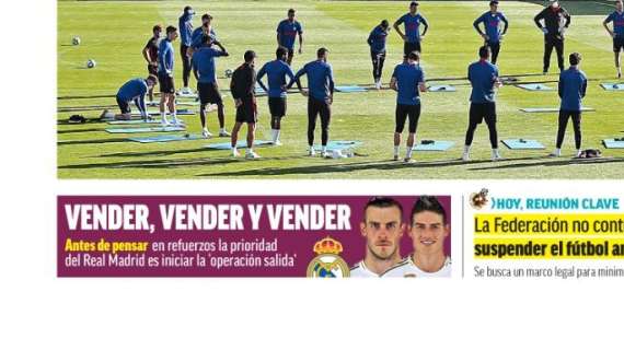 PORTADA - Marca con la prioridad del Real Madrid: "Vender, vender y vender"