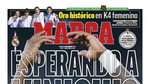 "Esperando a Vinicius" clama Marca en su portada