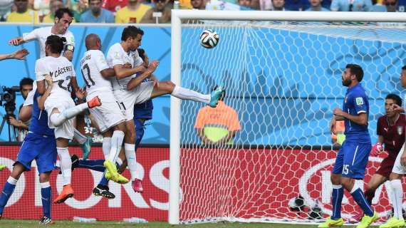 VIDEOGOLES: Italia 0-1 Uruguay