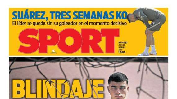 PORTADA - Sport: “Blindaje para Pedri"