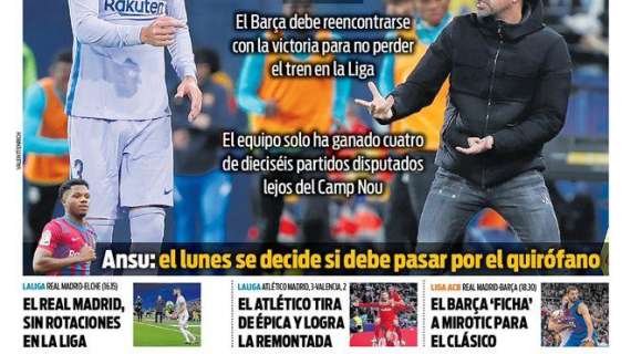 PORTADA | Sport: "El Real Madrid, sin rotaciones en LaLiga"