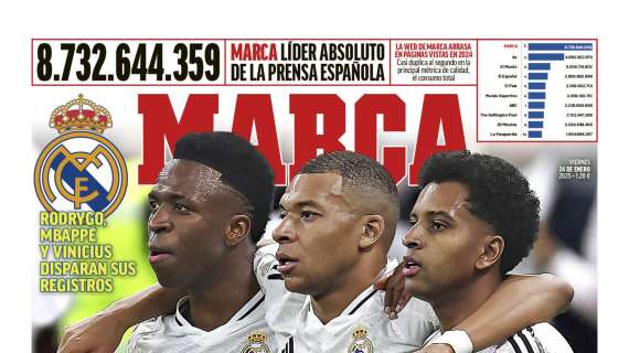 El nuevo tridente "legendario" del Real Madrid, en la portada de Marca