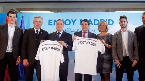 VIDEONOTICIA: Ancelotti 'planta' a sus jugadores en el spot de 'Enjoy Madrid'