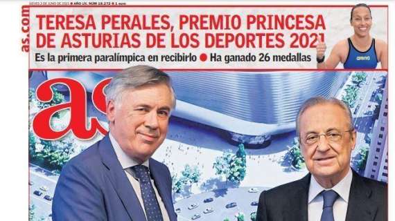 PORTADA | As, Ancelotti: “Hay que reducir la plantilla"
