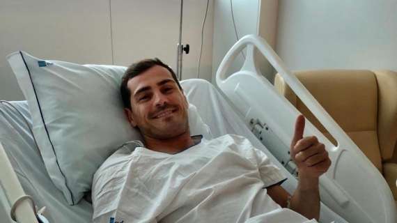 El mensaje de Casillas desde el hospital: "Todo controlado por aquí, un susto grande..."