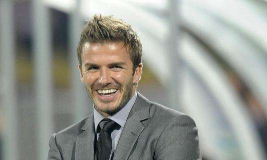 Beckham vuelve a Madrid: el inglés se dejó ver en un acto publicitario 