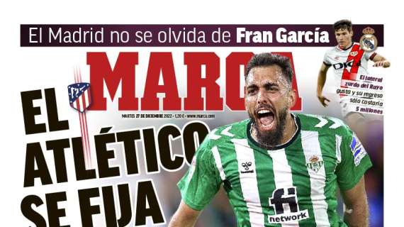 PORTADA | Marca: "El Madrid no se olvida de Fran García"