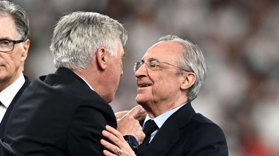 Ancelotti y Florentino P&eacute;rez