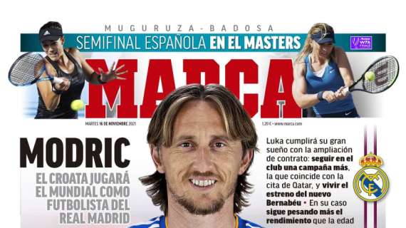 PORTADA | Marca sale con la futura renovación de Modric: "2023"