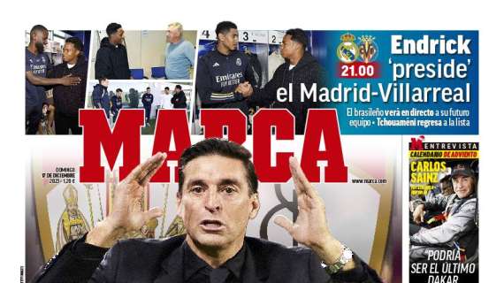 PORTADA | Marca: "Endrick preside el Madrid - Villarreal"