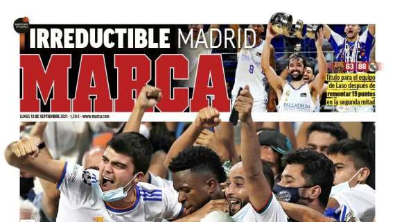 PORTADA | Marca, con la exhibición del Real Madrid: “Fiestón en casa"