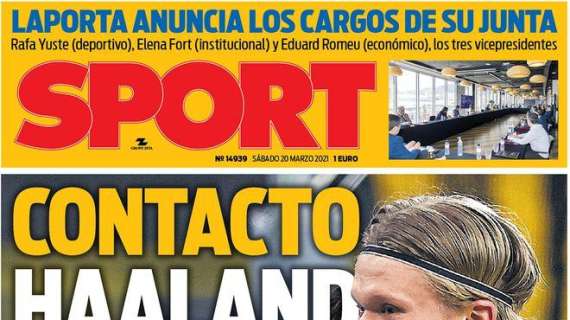 PORTADA - Sport: "Contacto Haaland"