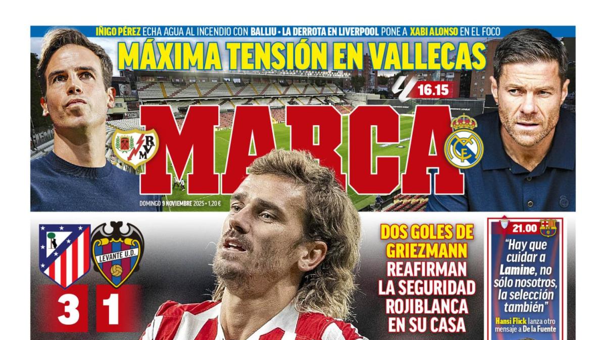 Marca saca en primera plan la "máxima tensión en Vallecas"