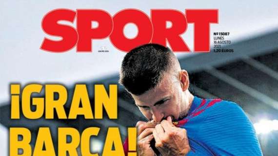 PORTADA | Sport: "¡Gran Barça!"