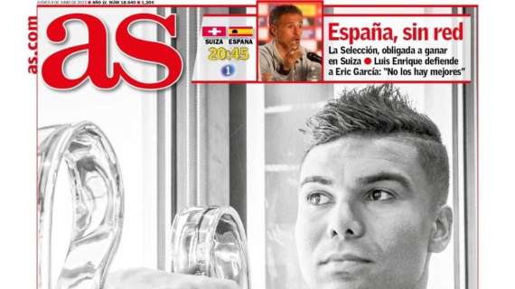 PORTADA | AS, con Casemiro: "Este equipo es de película"