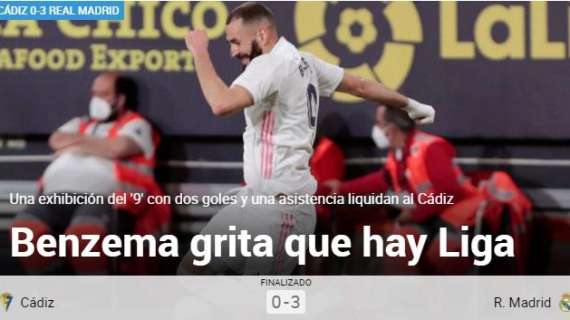MARCA: "Benzema grita que hay Liga"