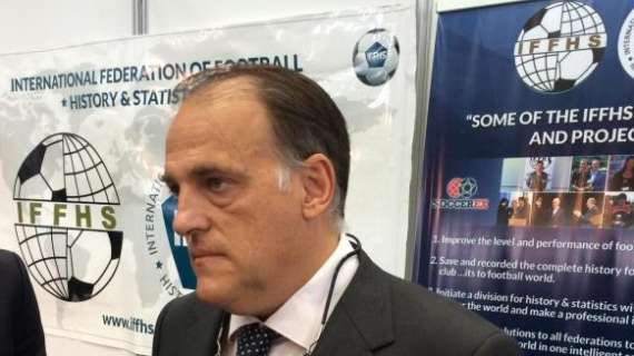 Tebas: "El Madrid no pagará 400 millones de euros por Neymar, aunque estará muy cerca"