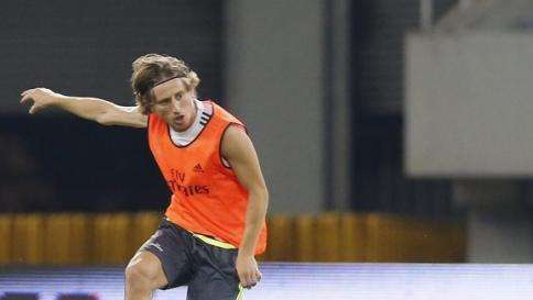 Modric, preparado para el partido contra el Milan