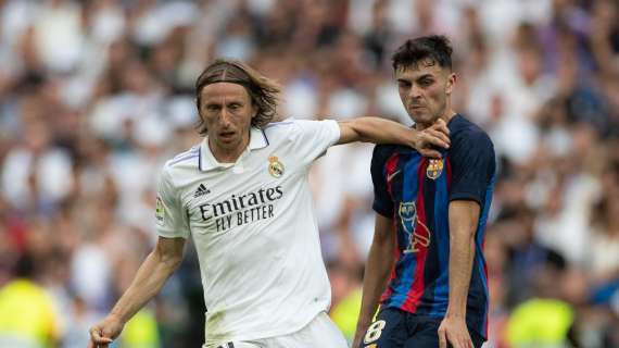 Modric y Pedri en un cl&aacute;sico