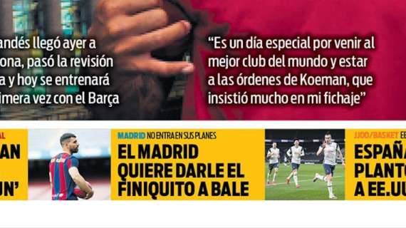 PORTADA | Sport: "El Madrid quiere darle el finiquito a Bale"