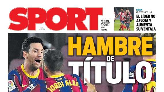 PORTADA - Sport abre con la Supercopa: “Hambre de título"