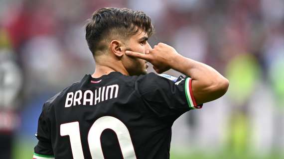 Brahim D&iacute;az con el AC Milan