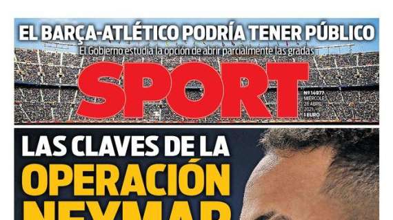 PORTADA | Sport: "El Real Madrid sigue vivo gracias a Courtois"