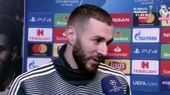 Benzema: "Me gusta jugar con Vinícius. ¿El cambio? Estoy bien, descansaré un día o dos y ya está"