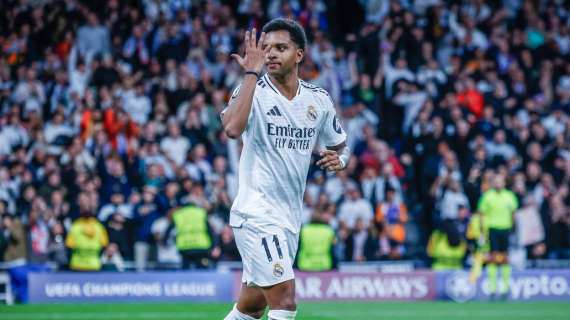 Rodrygo sigue disfrutando y supera a dos leyendas blancas en Copa de Europa