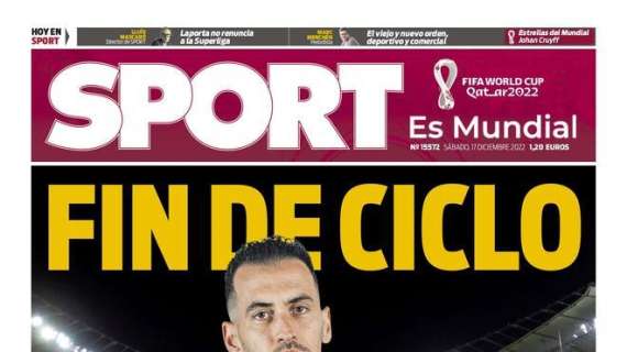 PORTADA | Sport: "Fin de ciclo"