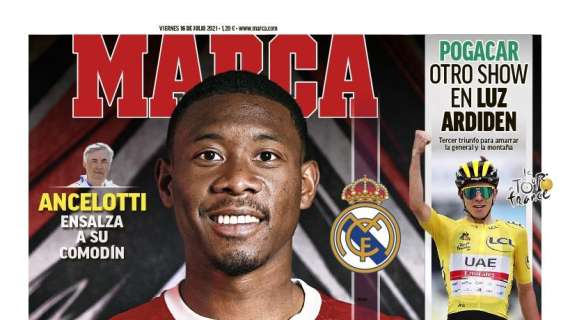 PORTADA | Marca, Ancelotti: "Alaba va a ser un jugador importante"