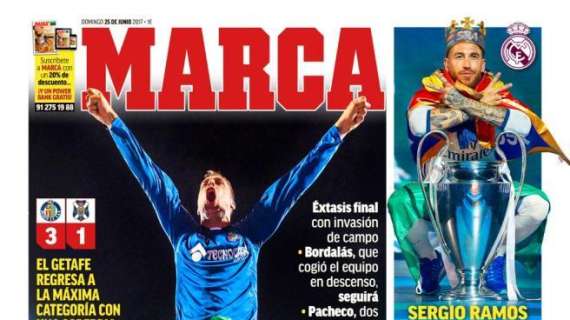 PORTADA - MARCA: "Sergio Ramos quiere ser el rey"