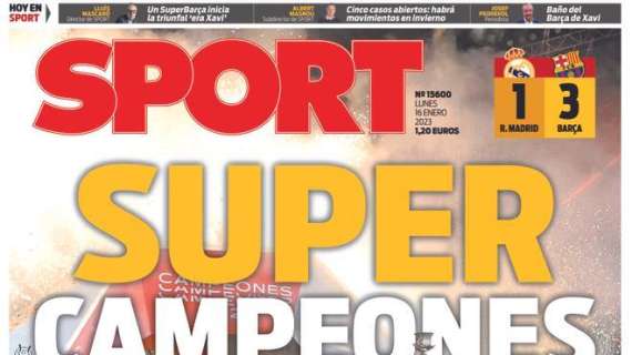 PORTADA | Sport: "Supercampeones"