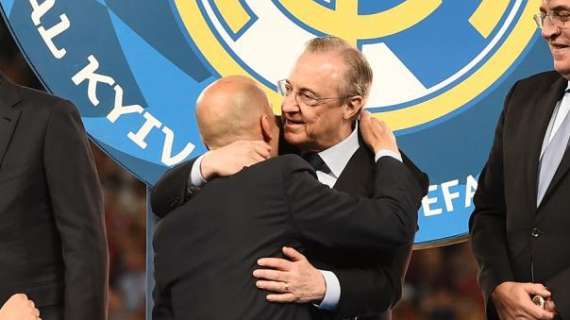 Florentino se deshace en elogios a Zidane: "Representa los valores sagrados del club"