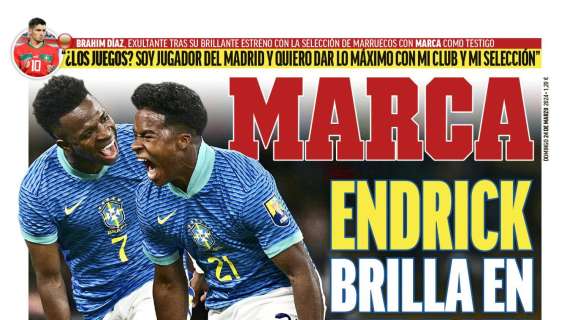 PORTADA | Marca: "Endrick brilla en Wembley"