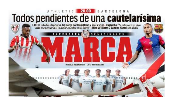 "El Madrid, como un avión" titula Marca en su portada