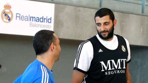 Bourousis se ejercita por primera vez con el Real Madrid