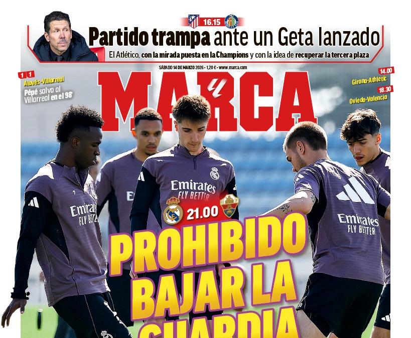 El Real Madrid y su concentración para hoy es el protagonista de las portadas