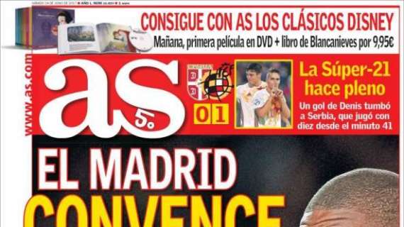 As: "El Madrid convence a Mbappé"