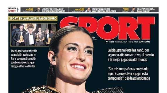 PORTADA | Sport: "Alexia es de oro. Benzema, ganador masculino"