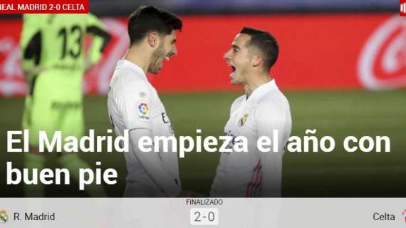 Marca y la primera victoria blanca en 2021: "El Madrid empieza el año con buen pie"