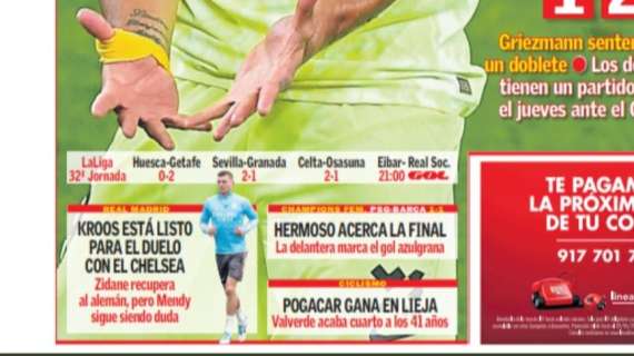 PORTADA | AS: "Kroos está listo para el duelo con el Chelsea"