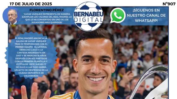 Lucas Vázquez dice adiós al Real Madrid: Portada BD