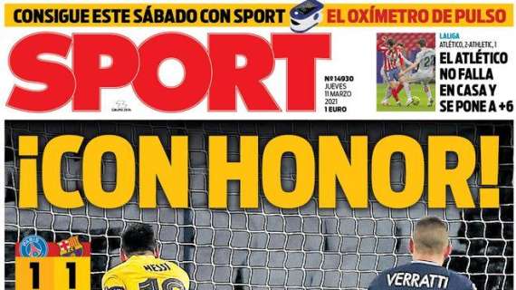 PORTADA - Sport: "El Barça demostró que puede volver a competir en Europa"